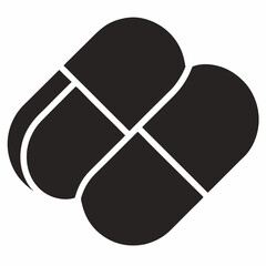 vector illustration of a pair of black shoes