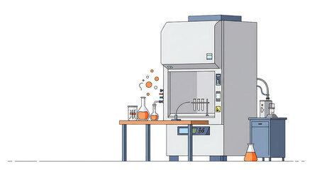 Modern Laboratory Apparatus with Chemical Experiments