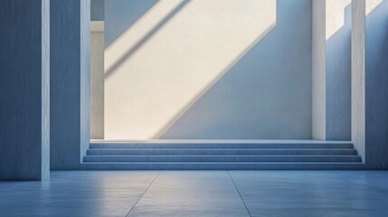 Obraz premium empty white room