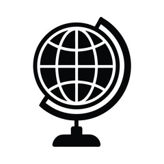 Vector Silhouette Icon of a School Building