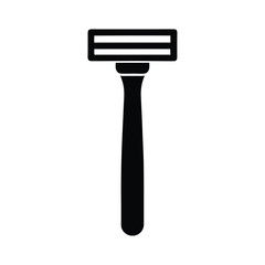 Sleek Vector Icon of Razor Featuring Sharp Blades