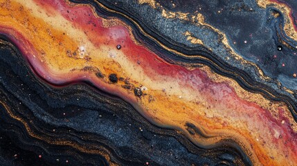 Abstract fluid art with shimmering gold and layered textures backgrounds