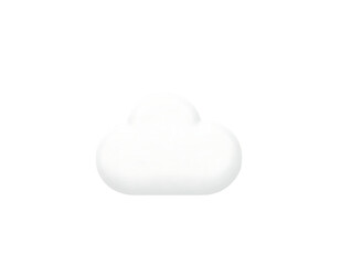 3D Cartoon Cloud Icon