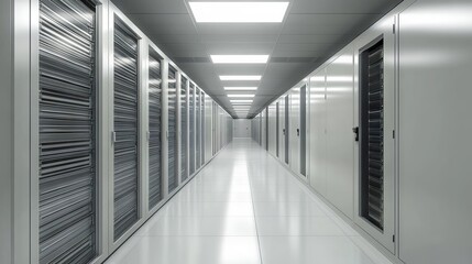 modern office corridor