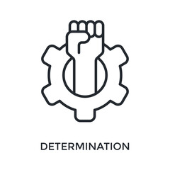 Determination Icon Outline Style. Vector Illustration For Graphic Design