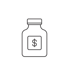 Saving money icon