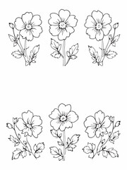 Alpine Forget minimalist line art design for decor.eps