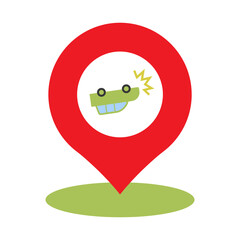 accident pin location icon