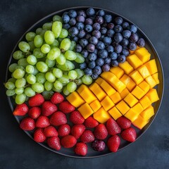 Colorful fruit platter (2)