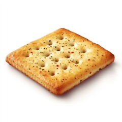 Crispy square cracker, seasoned