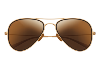 Stylish Golden Frame Sunglasses with Reflective Lenses