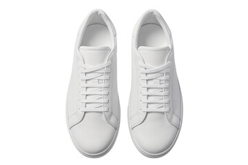 Minimalist White Sneakers on a Clean Surface