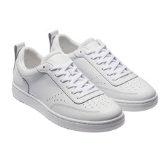 Minimalist White Sneakers on Clean Background