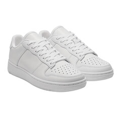Minimalist White Sneakers on Clean Background