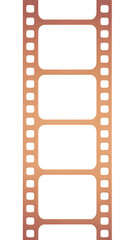Obraz premium Vintage Film Reel with Perforations on Black Background