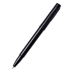 Elegant Black Pen on Transparent Background Isolated Studio Shot