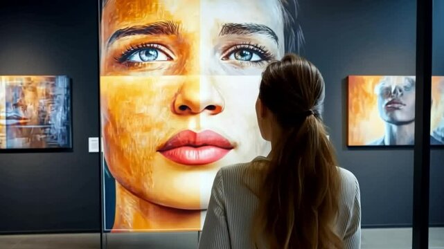 AI-powered digital art creation redefining the art industry, allowing artists to collaborate with machine learning algorithms.