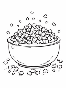 recommend clip art: cat food line art cute kitten eating meal.eps