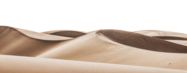 Endless Sand Dunes Under a Clear Blue Sky