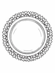 Ceramic Green Plate Line Art Minimalist Design Style.eps