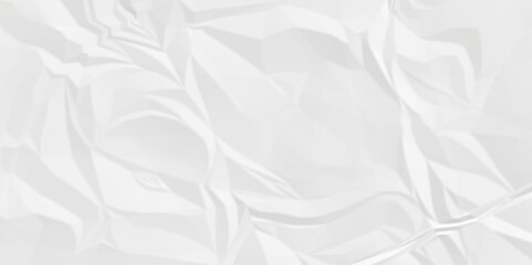 White crumple obsolete billboard rumple. wrinkle ripped creased white crumple aged closeup craft document grunge recycling paper background.	
