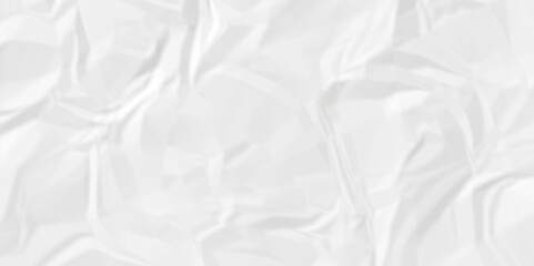 White crumple obsolete billboard rumple. wrinkle ripped creased white crumple aged closeup craft document grunge recycling paper background.	

