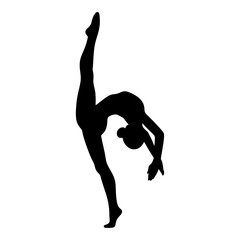 Graceful Balance in Black and White vector: Ideal for use as a tattoo, icon, web graphic design, and infographic concepts."