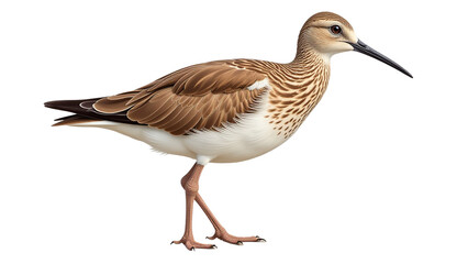 Obraz premium Detailed Whimbrel Clipart, isolated on a white background.