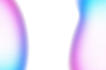 Purple blue white grainy gradient shape transparent background. Abstract color gradient cutout on transparent background. Vibrant grungy, noise texture effect, grungy effect cutout