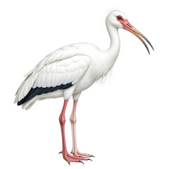 Fototapeta premium Detailed Ibis Clipart, isolated on a white background.
