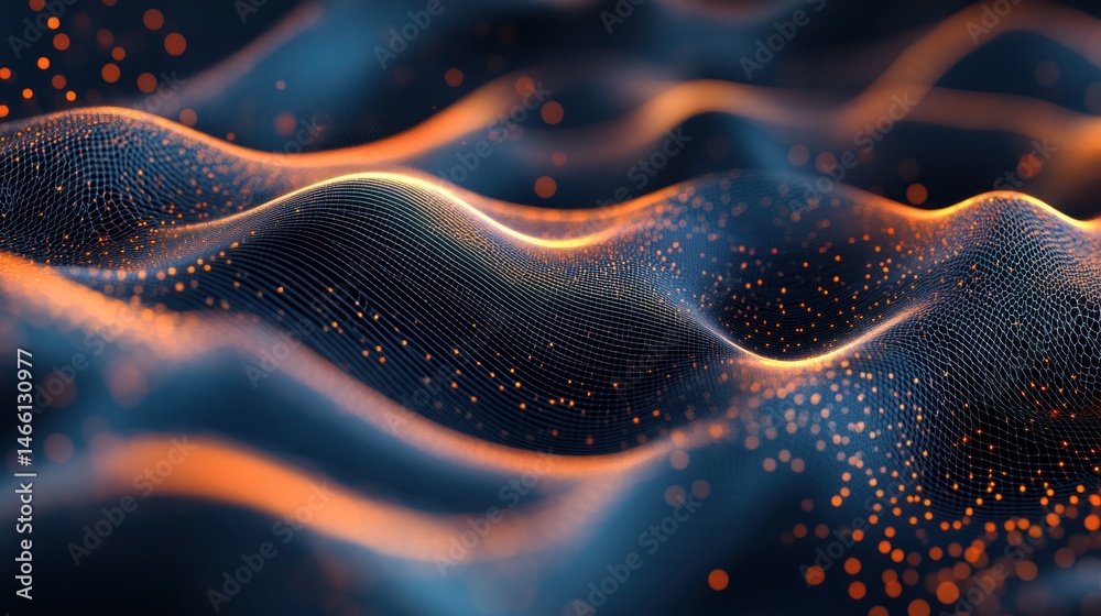 Poster abstract data waves
