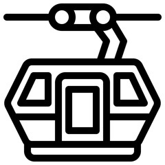 cable car vector illustration