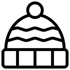 vector illustration of a winter hat