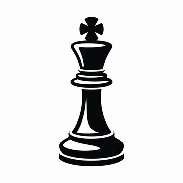 recommend clip art: Black Chess King Piece Icon Strategy Game Symbol