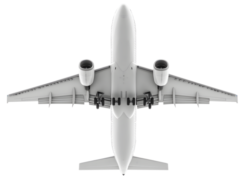 aircraft from below under view airplane flying high jet engine view view of airplane jet aircraft under png isolated in transparent