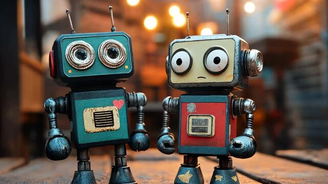 retro robot toy