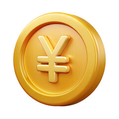 Obraz premium Japanese Yen (JPY) Gold Coin – Currency and Investment Symbol