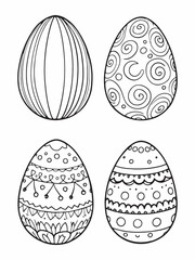 Eggs line art elegant egg minimalistic modern design.eps
