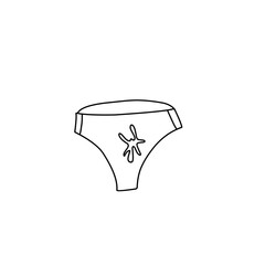 outline the panties stain