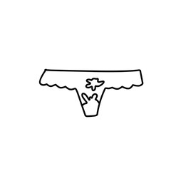 outline the panties stain