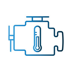 Obraz premium Thermometer icon design template