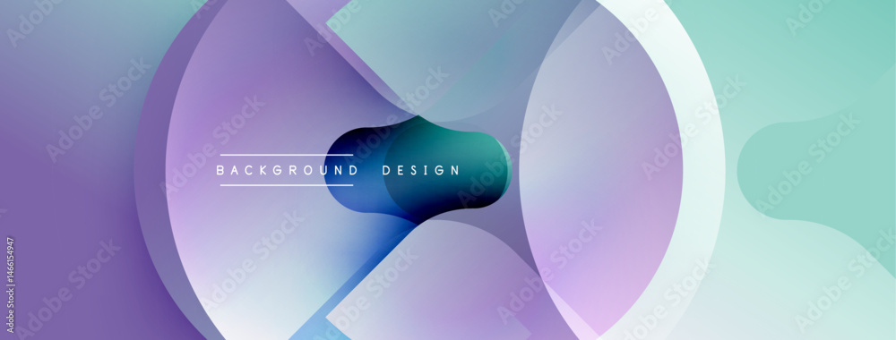 Poster abstract fluid shapes, purple, blue hues. modern design elements create dynamic background. text rea