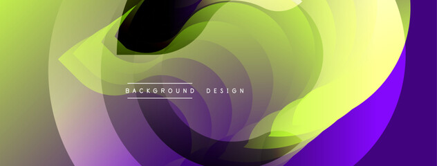 Abstract fluid shapes blend, creating vibrant gradient background. Text reads background design centered within composition.