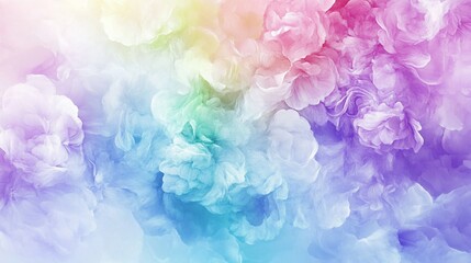 Abstract rainbow ink explosion