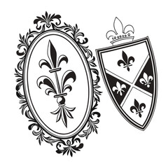 Oval, Shield and Circle Frames