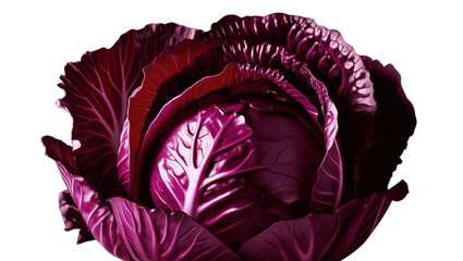 Obraz premium red cabbage on white background
