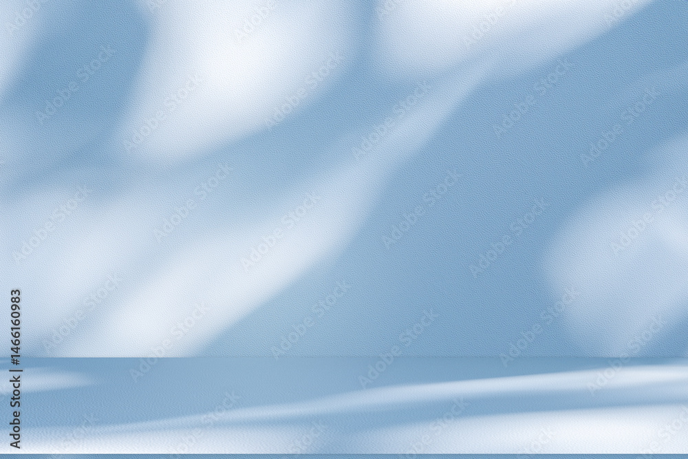Poster wall interior background, studio and backdrops show products. with soft light shadow from window col