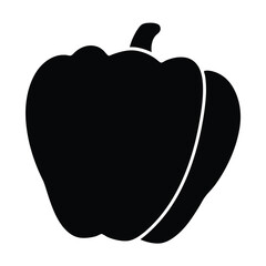 acorn squash vector silhouette icon - perfect for food, farming, or nutrition concepts.