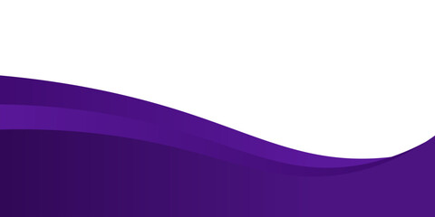 Abstract Purple Wavy Background with Gradient Curves and Minimalist Design