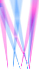音楽ライブで使うレーザーの光素材（ピンク、青）背景透過